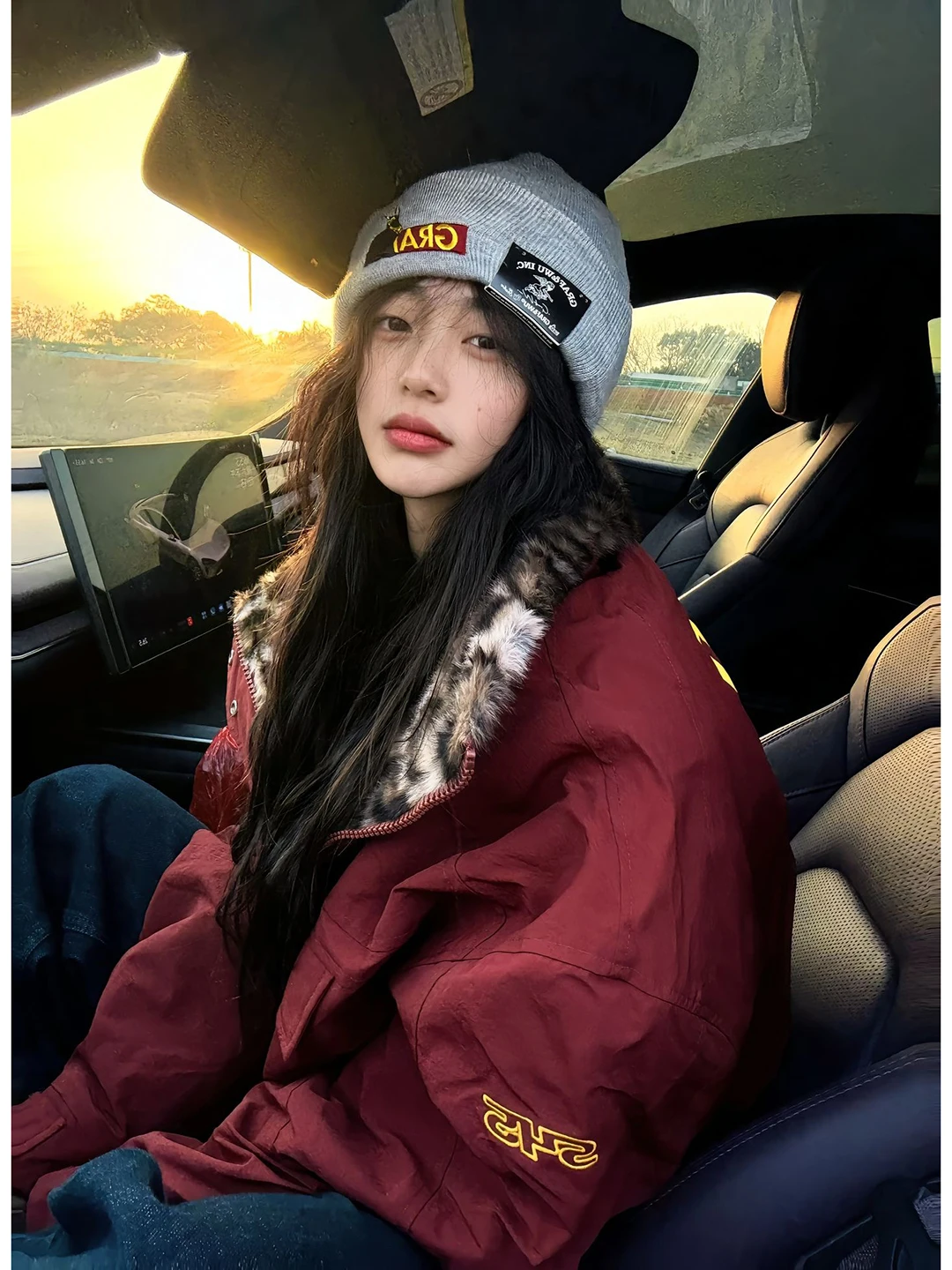 

Мужская хлопковая куртка в американском ретро-стиле с леопардовым принтом и меховым воротником, зимняя, теплая, для защиты от холода, рабочая одежда, молодежная повседневная куртка