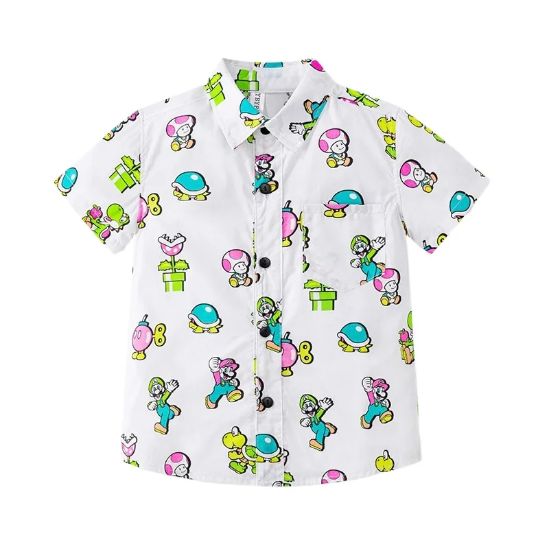 

Cute Cartoon Toddler Boys Shirts Cute Kids Tops Summer Children's Clothes
