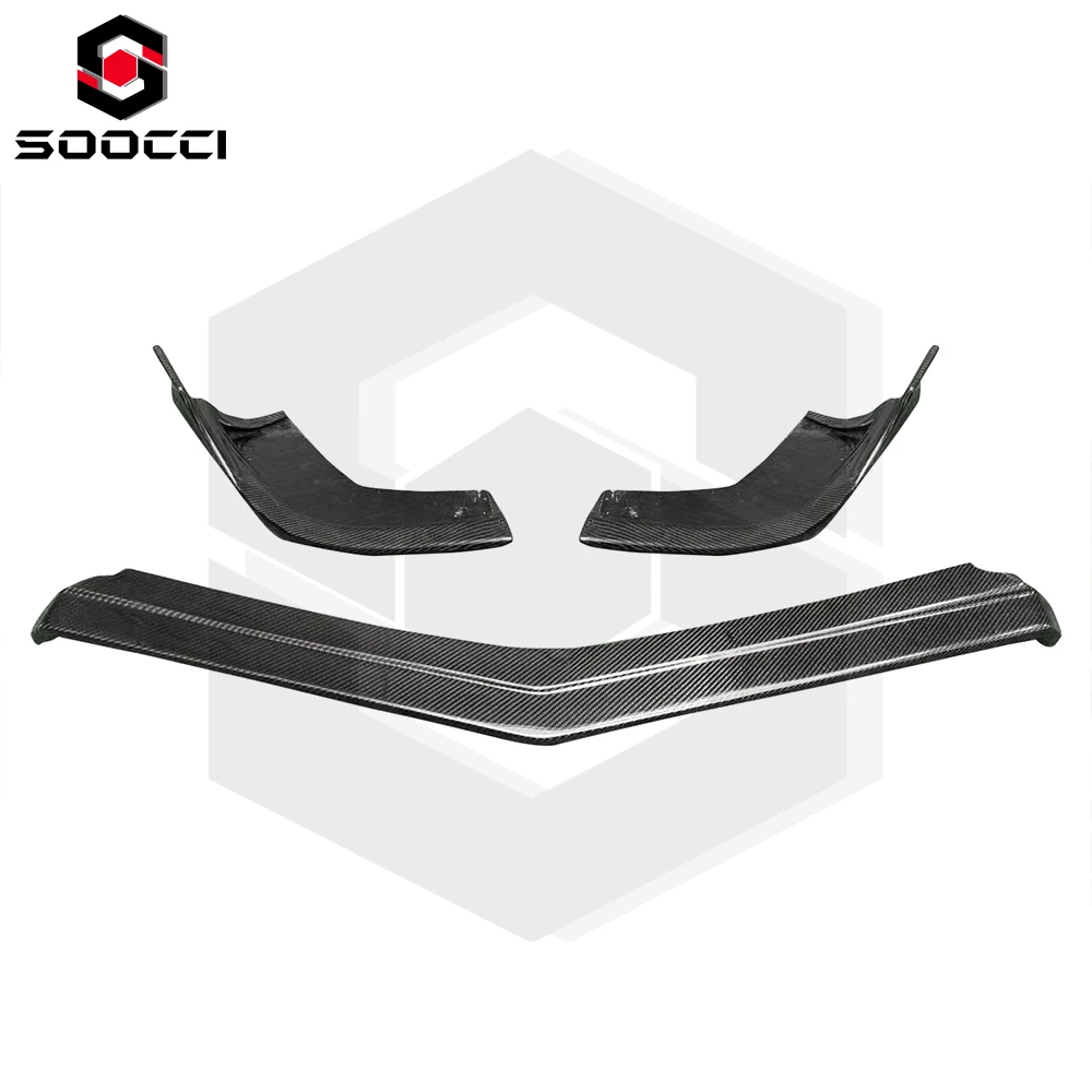 Carbon Fiber R Style Frontlippe für CLS-Klasse W218 Sport 2011-2014 Frontstoßstange Diffusor Splitter Spoiler Bodykit
