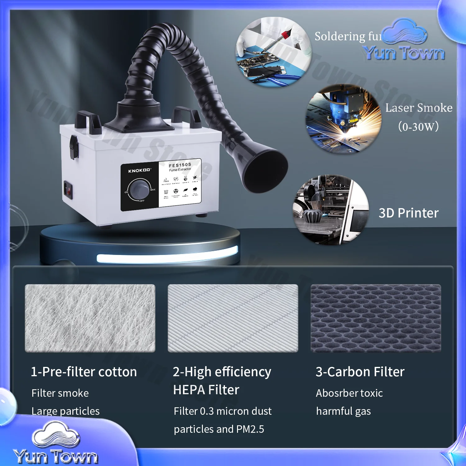 100W Motor Laser Smoke Purifie - Industrial Laser Uses recension och pris
