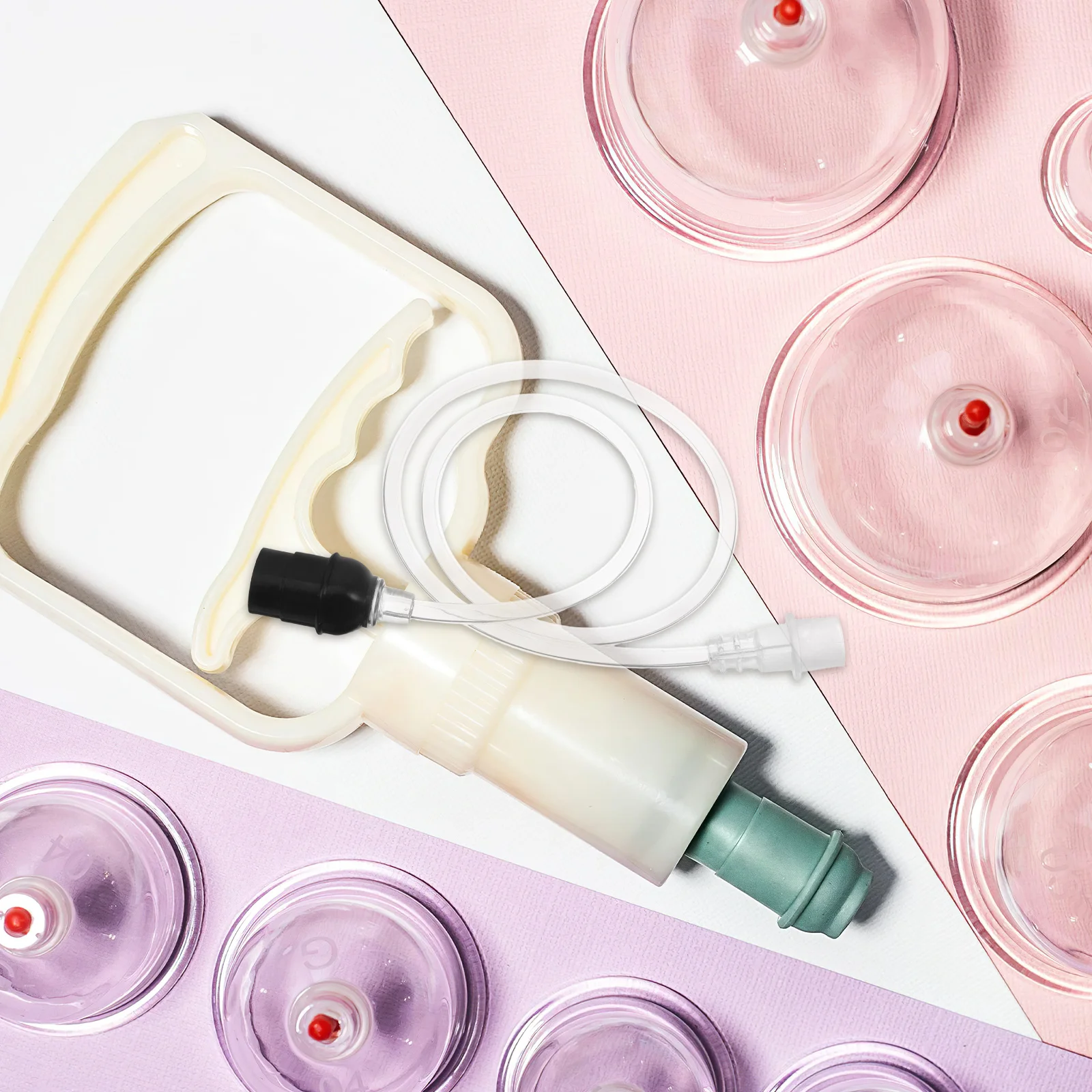 

2pcs Vacuum Cupping Soft Tube 65Cm Clear Extension For Hand Pump Flexible Reusable Home Massage Therapy Tool Cupping Accessories