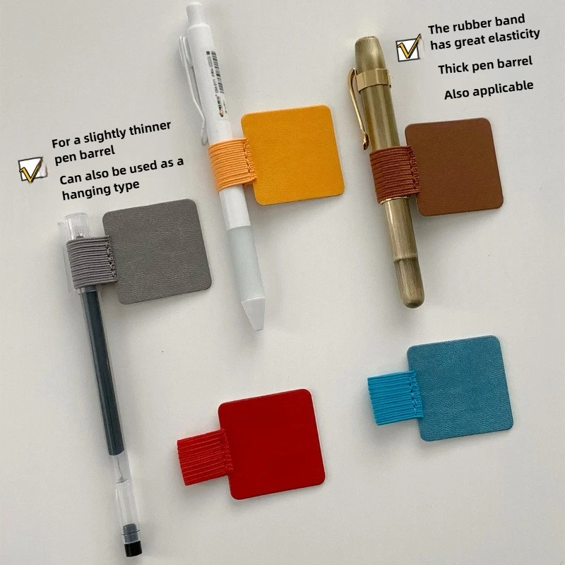 عبوة واحدة من حامل حلقة القلم المرن لمخططي دفاتر الملاحظات والمجلات - ألوان متنوعة - اللوازم المدرسية المكتبية