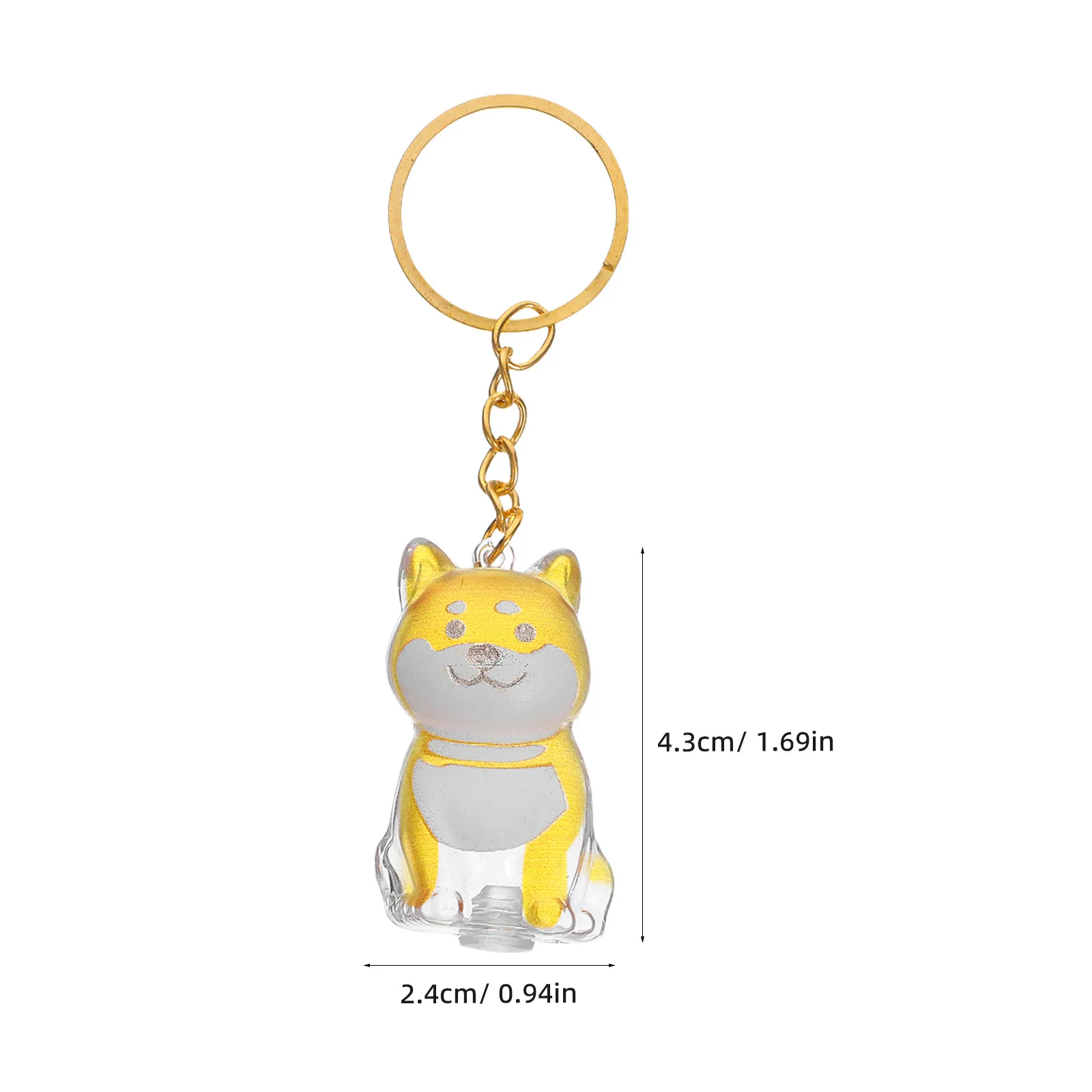 4Pcs Dog Hair Collector Keychain Charm Transparent Keepsake Box Pet Hair Memorial Storage Compact Portable Dog Keychain Charm