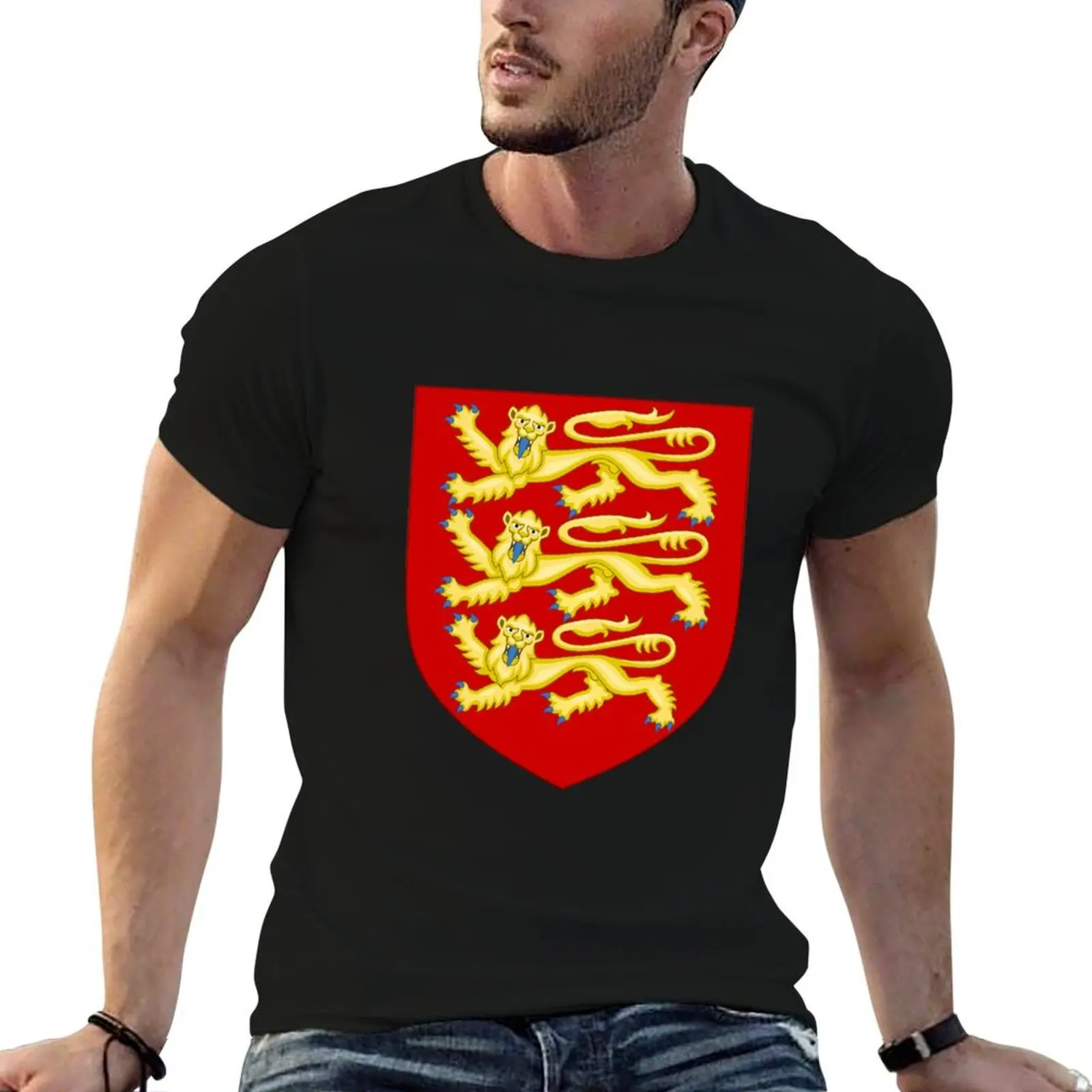 

Kingdom of England Coat of Arms T-Shirt t shirts cotton 100% g man t shirts for men anime t shirts for man T-shirt