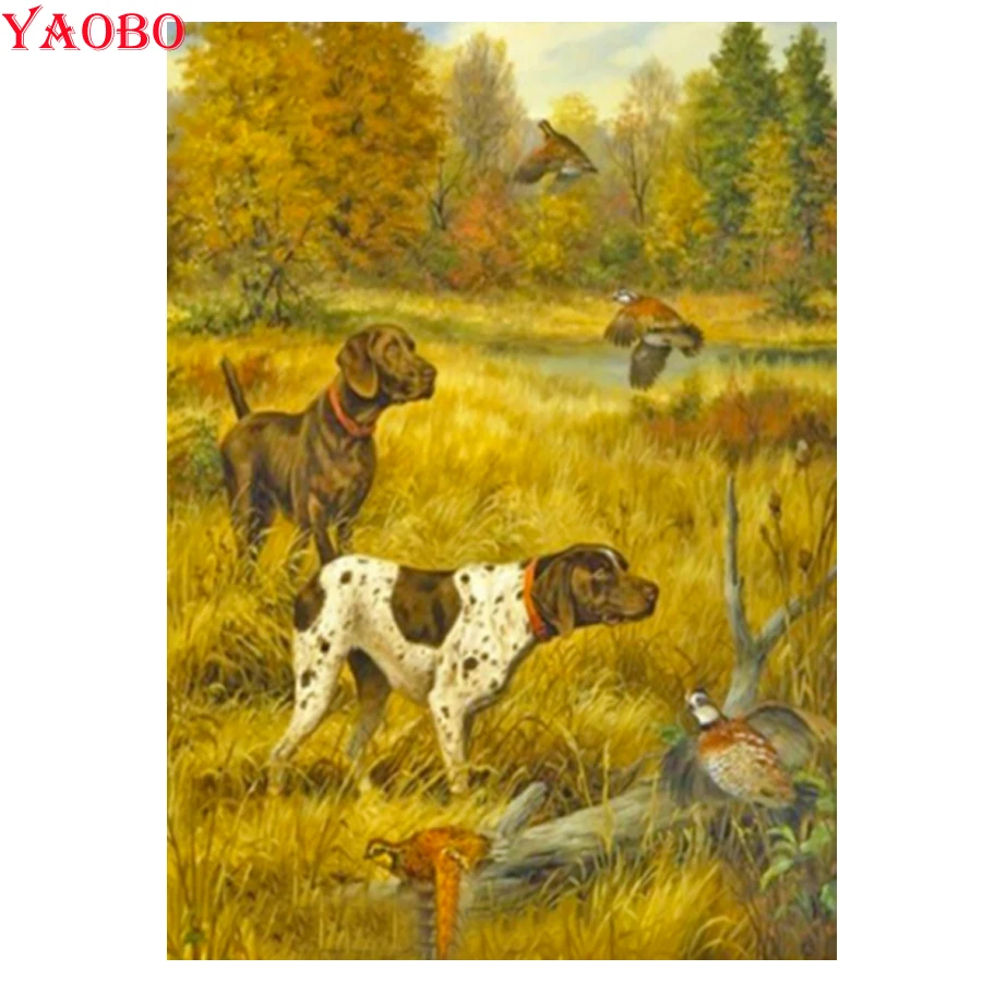 5D Diamond Paintings Needlework Handicraft Rottweiler Pet Dog Wall Art Big Living Room Cross Stitch Kit Full Square Drill Decor