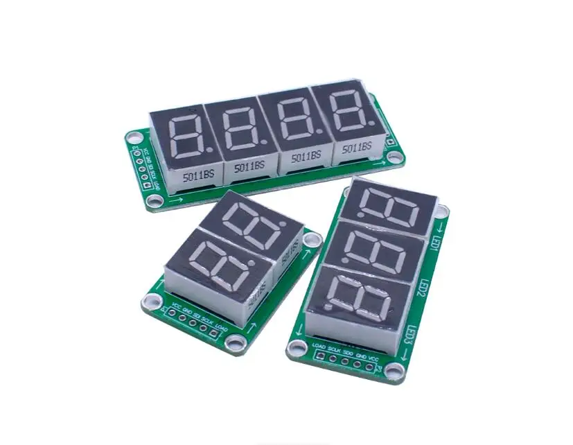 Módulo de exibição de tubo digital de 8 segmentos com driver estático 74HC595 conectado perfeitamente em série (0,5 polegadas).