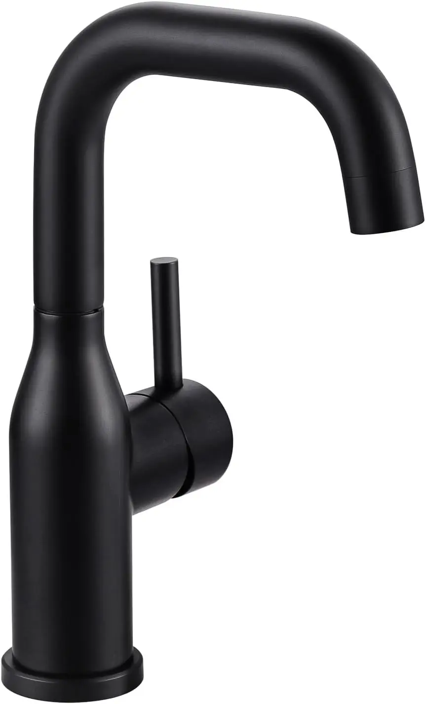 

Bar Sink Faucet Single Hole: Matte Black Wet Bar Faucets - Prep Sink Faucet 360 Swivel - Small Kitchen Bathroom Faucet wi