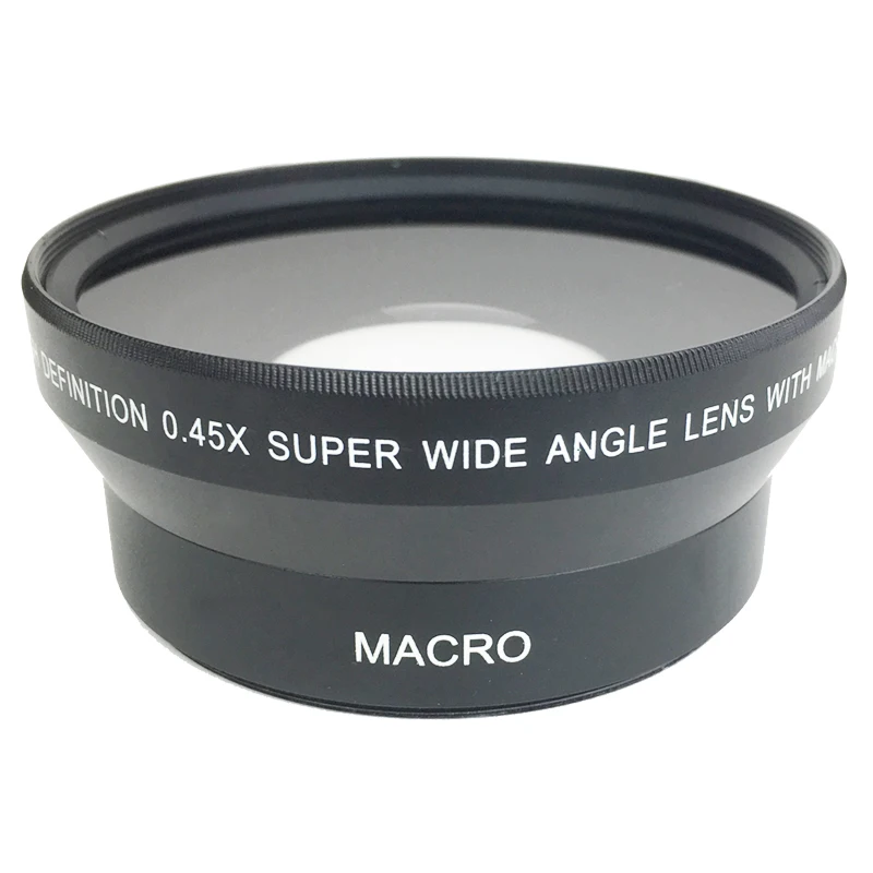 Professional 0.45x Wide Angle Lens with Macro Lens for Canon Nikon Sony Fujifilm Camera lens 43 46 49mm 52mm 55mm 58mm 62mm 67mm