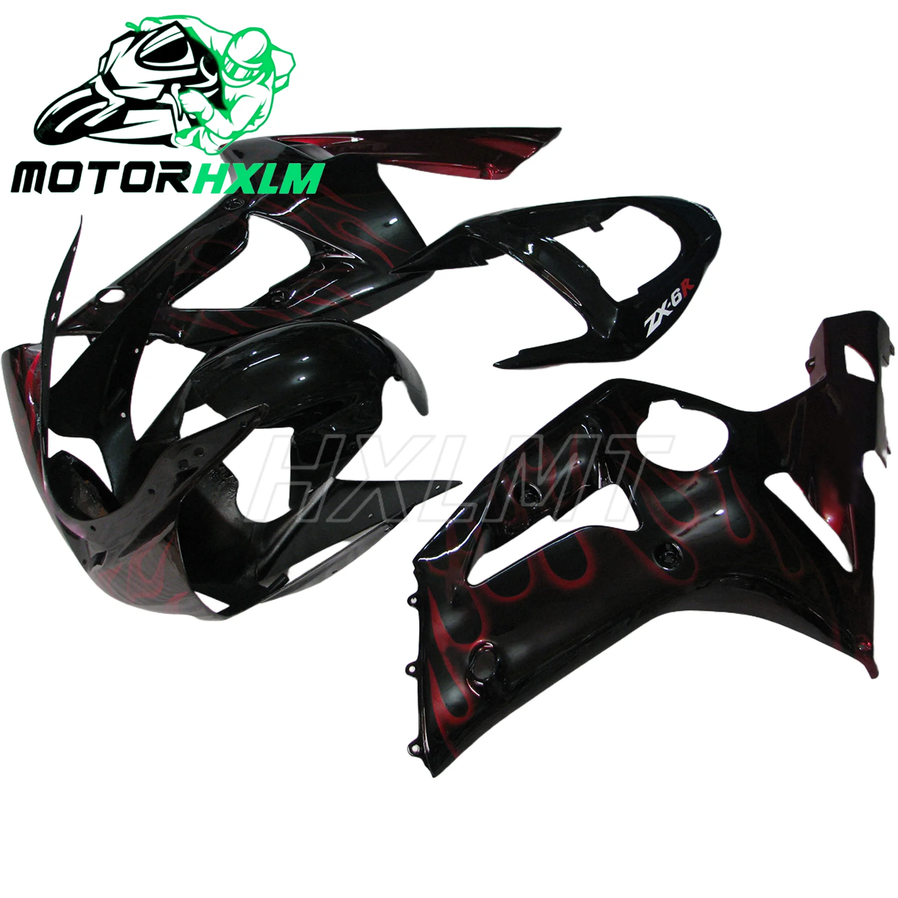 نمط جديد هيكل السيارة الهدايا المجمعة لكاواساكي ZX6R 636 2003 2004 الهدايا المجمعة الكاملة الهدايا المجمعة هيكل السيارة هدية ABS ملحق