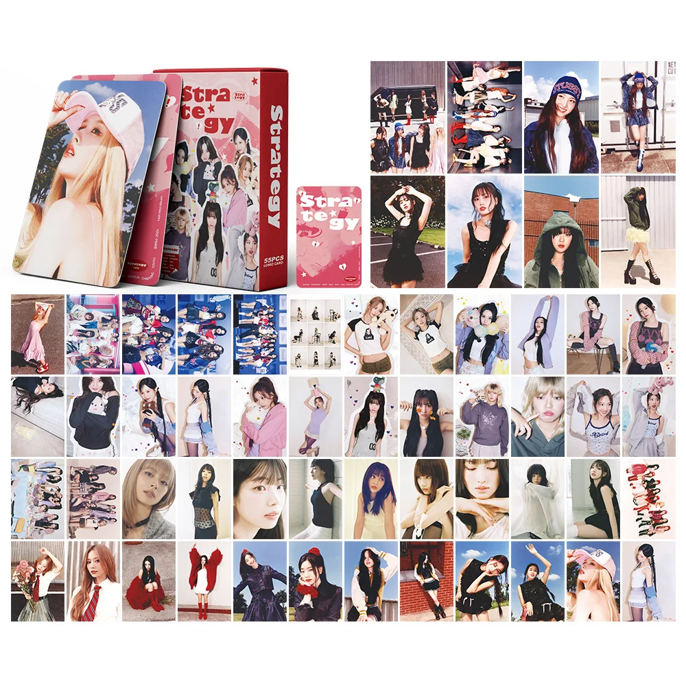 ชุดการ์ดโฮโลแกรม STRATEGY อัลบั้มที่ 14 ของวง TW จำนวน 55 ชิ้น - การ์ดสะสมไอดอลเกาหลี ของขวัญสำหรับแฟนคลับ
