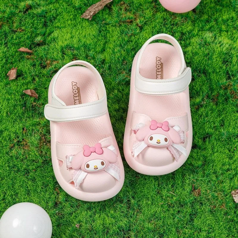 سينامورول Kawaii سانريو أنيمي قلادة الفتيات الأميرة النعال لطيف بلدي ميلودي الصيف الأطفال الصنادل Ins الهدايا للفتيات #5