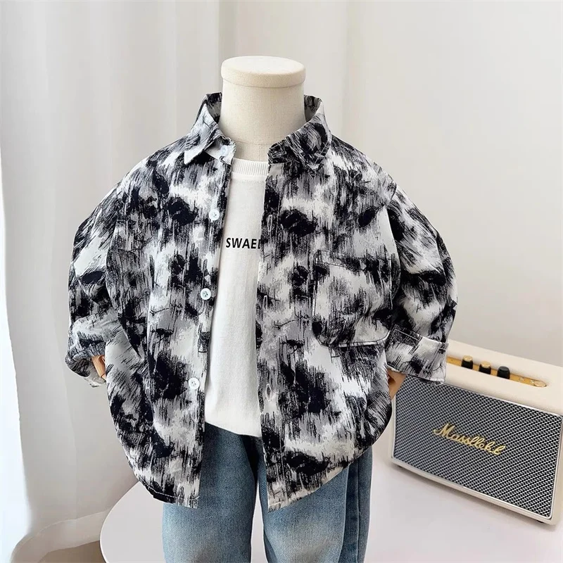 Boys Baby's Kids Blouse Coat Jacket Outwear Cotton 2024 Elegant Spring Autumn High Quality Teenagers Overcoat Children's Clothin