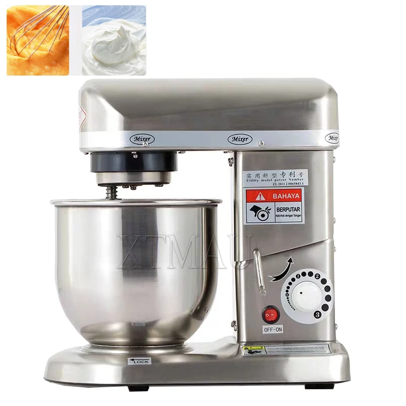 Industrial 5l/7l/10L Liters Stand Food Mixer Cake Dough Blender Egg Cream Beater Kitchen Food Processor