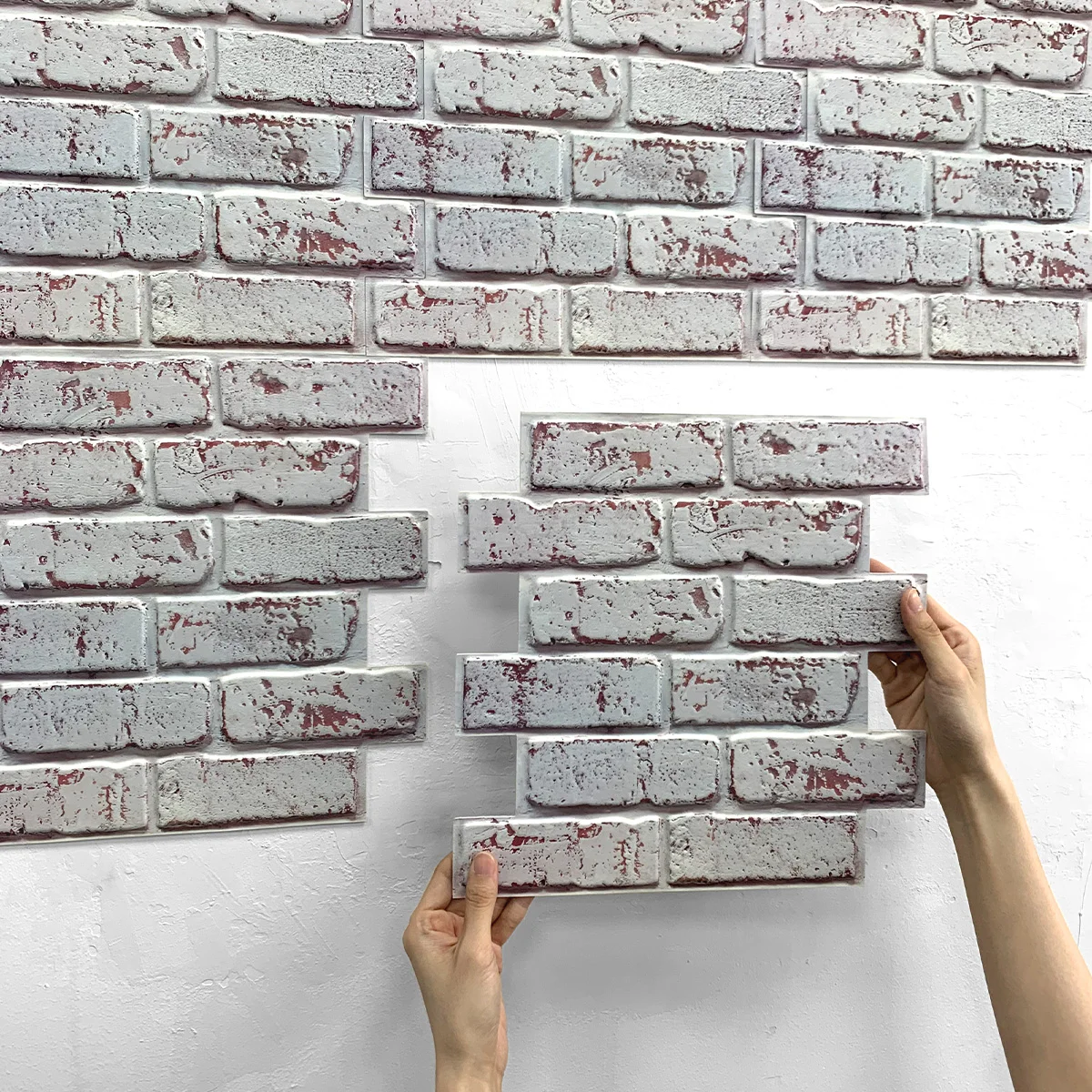 Panel ścienny ze sztucznej cegły Odklej i przyklej 3D naklejka na płytki Samoprzylepna płytka kuchenna Backsplash Naklejka ścienna do łazienki Wodoodporna