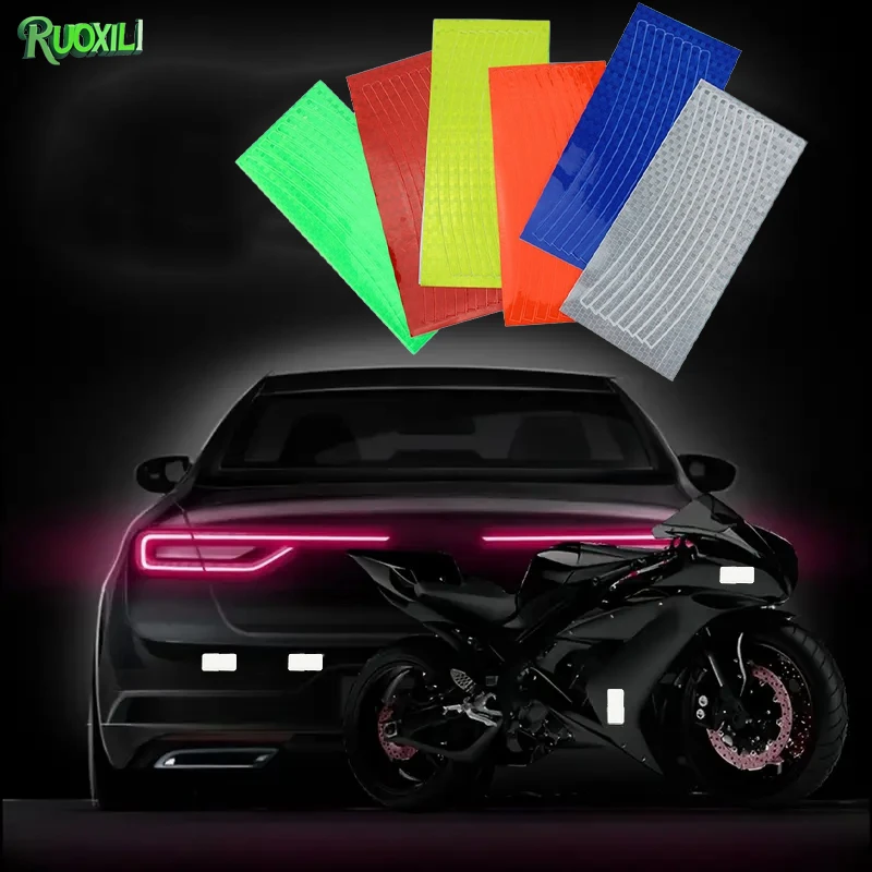 

Reflective Stickers,Super Reflection,Warning Reflective Stickers Safety Tape Night Visibility Waterproof Safety Reflective Tape