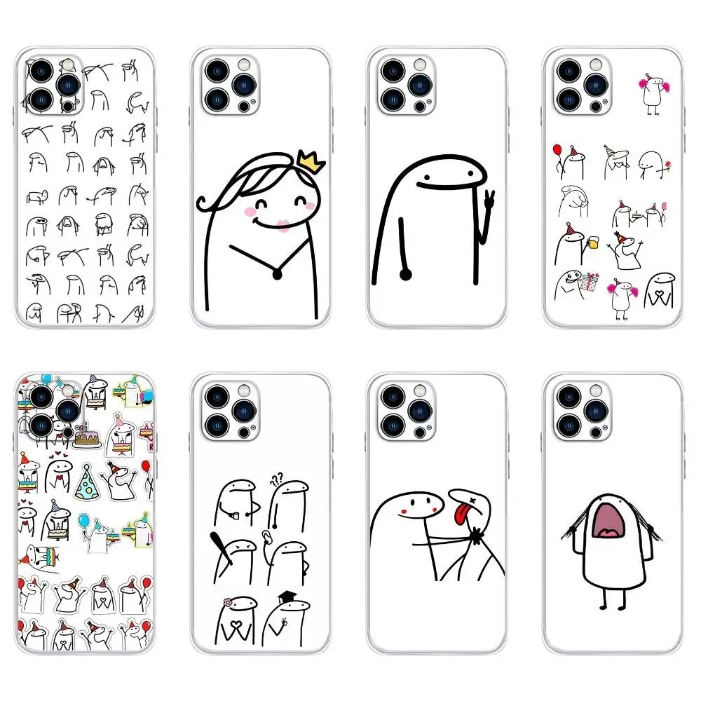 

Funny Man Middle Finger Phone Case For iPhone 16,15,14,13,12,11 Plus,Pro,Max,XR,XS,Plus,E,Mini Transparent Soft Cover