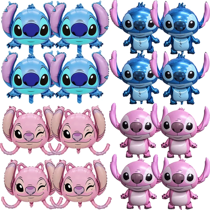 Ensemble de ballons de fête Lilo et Stitch, ballons en Film d'aluminium à points mignons pour garçons et filles, cadeaux de fête d'anniversaire pour réception-cadeau pour bébé