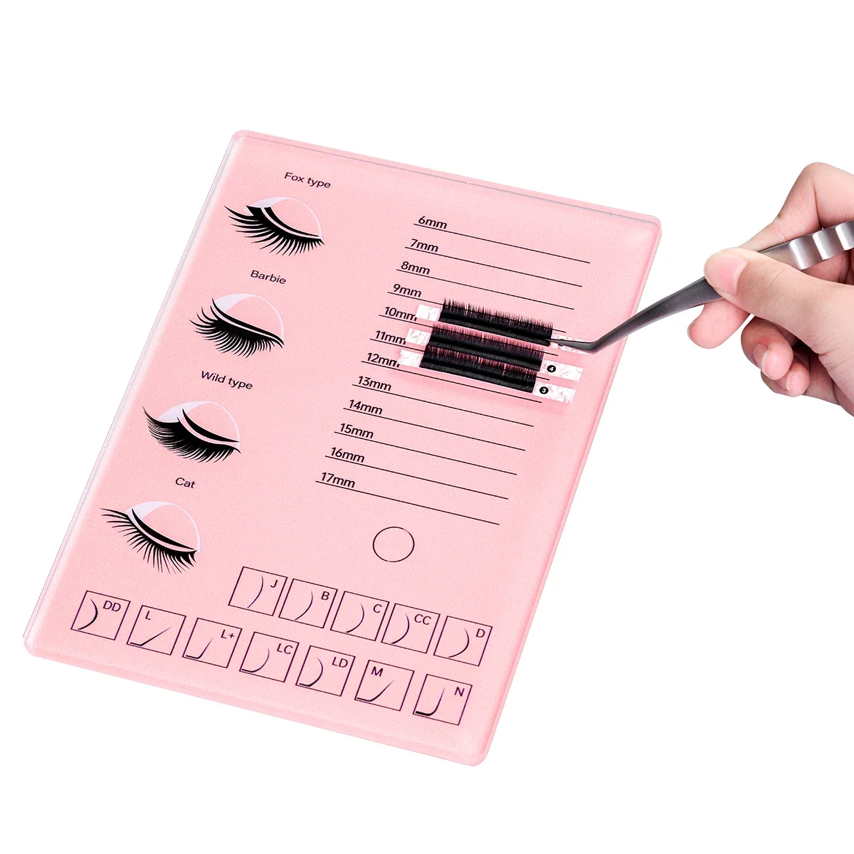 1 PC Eyelash Extender Tray False Eyelash Holder, Salon Storage Case in 3 Colours, Glue Holder for Precision Styling of Eyelashes