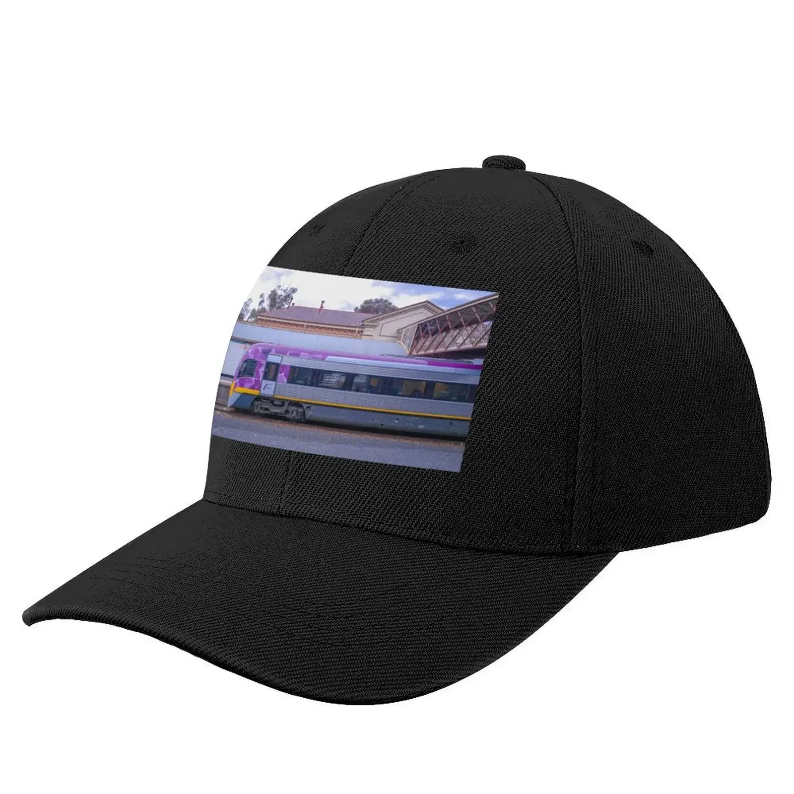 VLine Train in Bendigo headed North Baseball Cap fun hats Streetwear Big Size Hat Women's Beach Outlet Men's