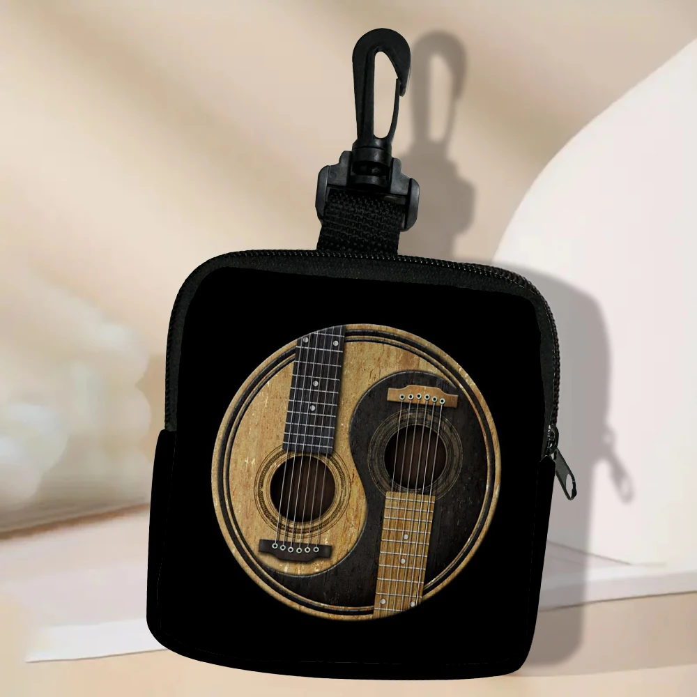 

Guitar New Simple Coin Wallet Zipper Mini Wallet Portable Wallet Card Holder Short Wallet For Women And Men 1.25