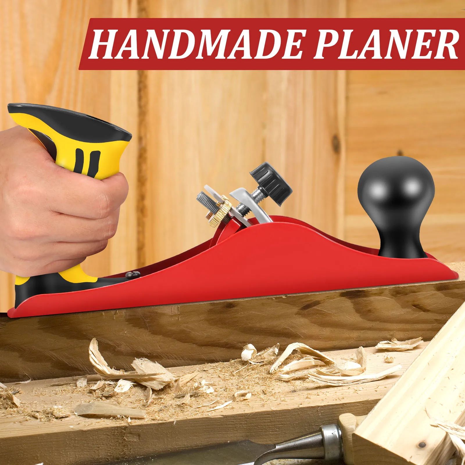 Wood Hand Planer Set Hand Tool Block Plane Cutting Edge for Trimming Projects Woodworking Carpenter DIY Model Making Planer