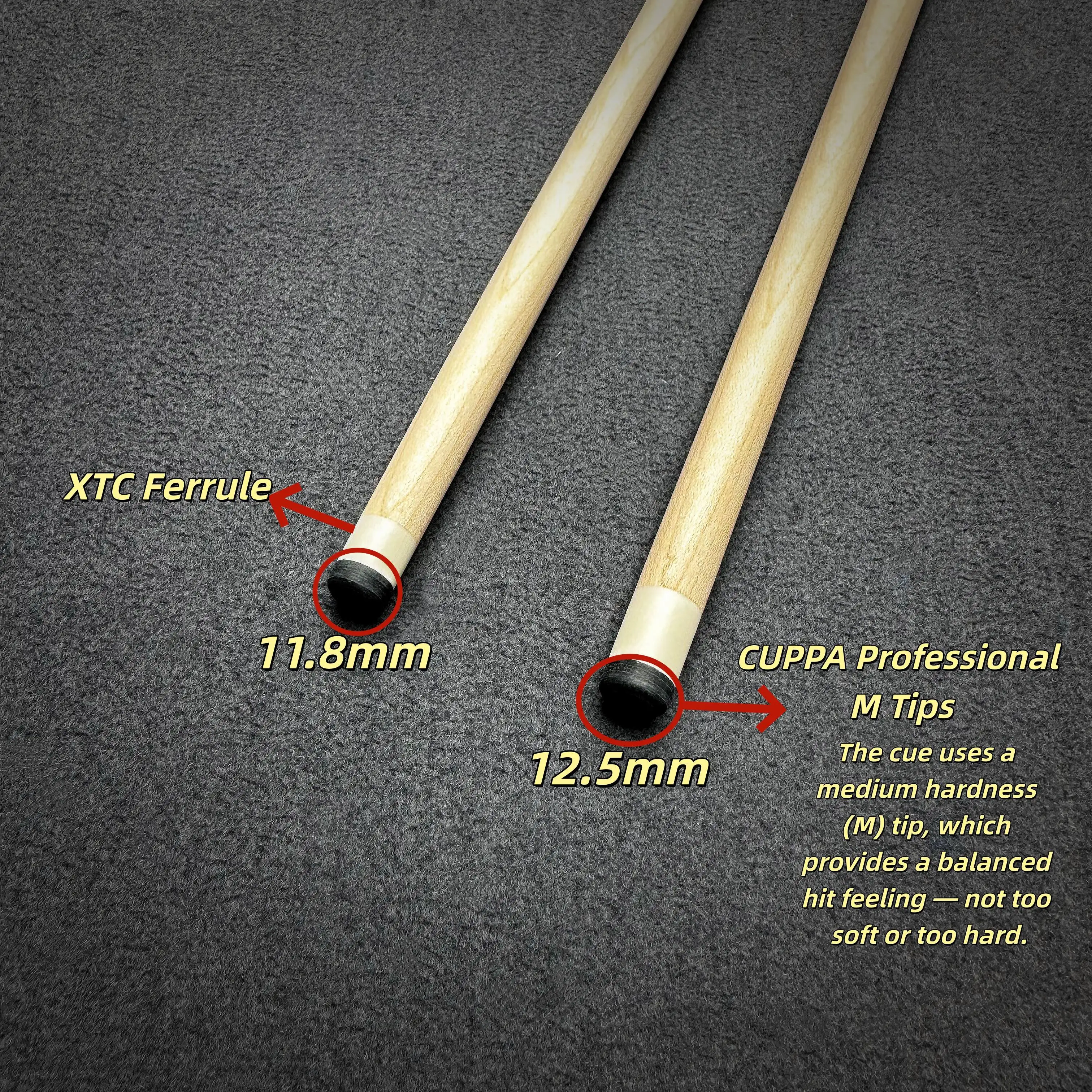 عالية الجودة البلياردو جديلة 1/2 سبليت اليدوية تجمع جديلة عصا 58 بوصة 12.5 مللي متر تلميح قبضة جلدية مع الملحقات