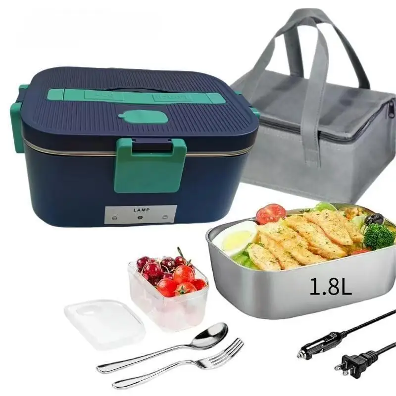 

Подходит для трансграничного автомобиля, дома, электрический ланч-бокс двойного назначения, подключаемый нагревательный ланч-бокс, многофункциональный, безводный, термостойкий