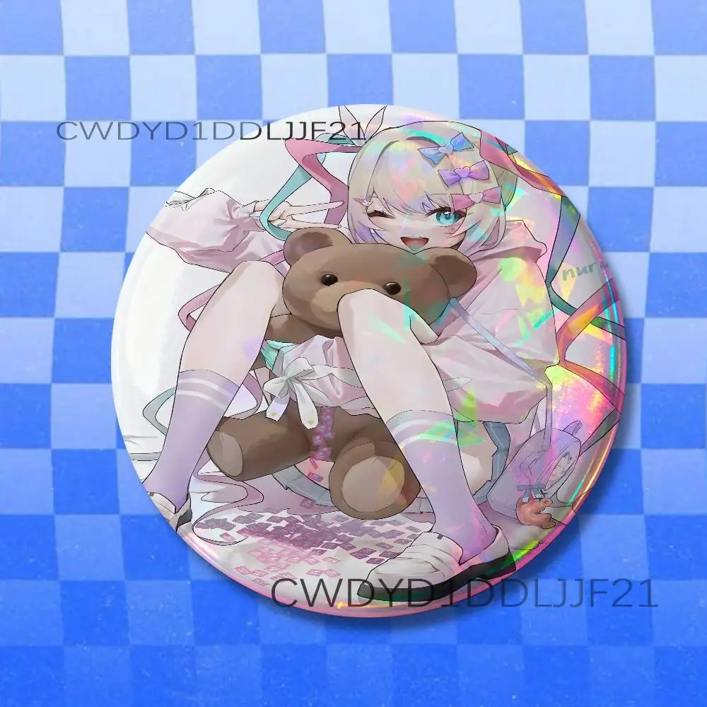K-Kangel Needy Streamer Overload Button Pins Cool Anime Cosplay Badges Clothes Backpack Decorations Brooch Gifts view 6
