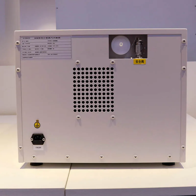 실험실 멸균 장비용 L 용량 및 수동 도어 클래스 B 테이블 탑 오토클레이브 18nt