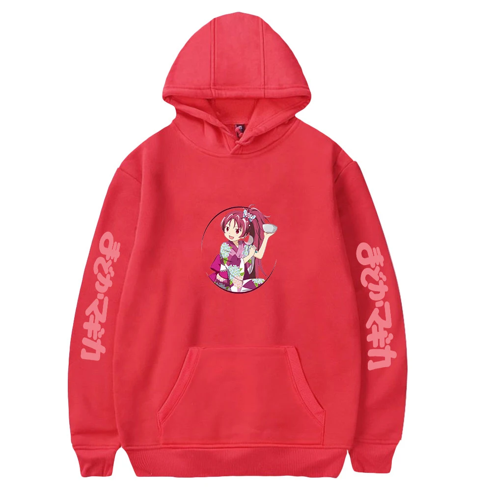 2022 Puella Magi Madoka Magica bluza z długim rękawem mężczyźni kobiety sweter Harajuku Streetwear japońska kreskówka Unisex ubrania