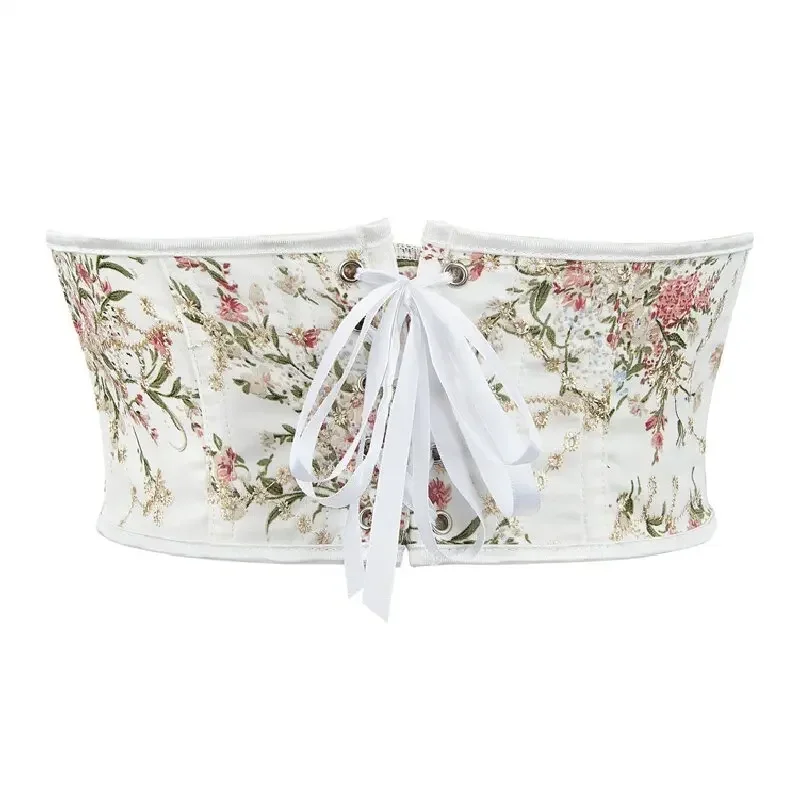 Модный корсет под грудью, женский корсет для талии, бюстье, готический короткий корсет на шнуровке