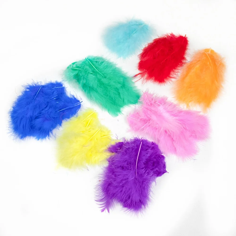 50/100pcs Natural Turkey Feathers 10-15cm Fluffy Turkey Plumes DIY Jewelry Craft Making Accesories Wedding Party Decoration