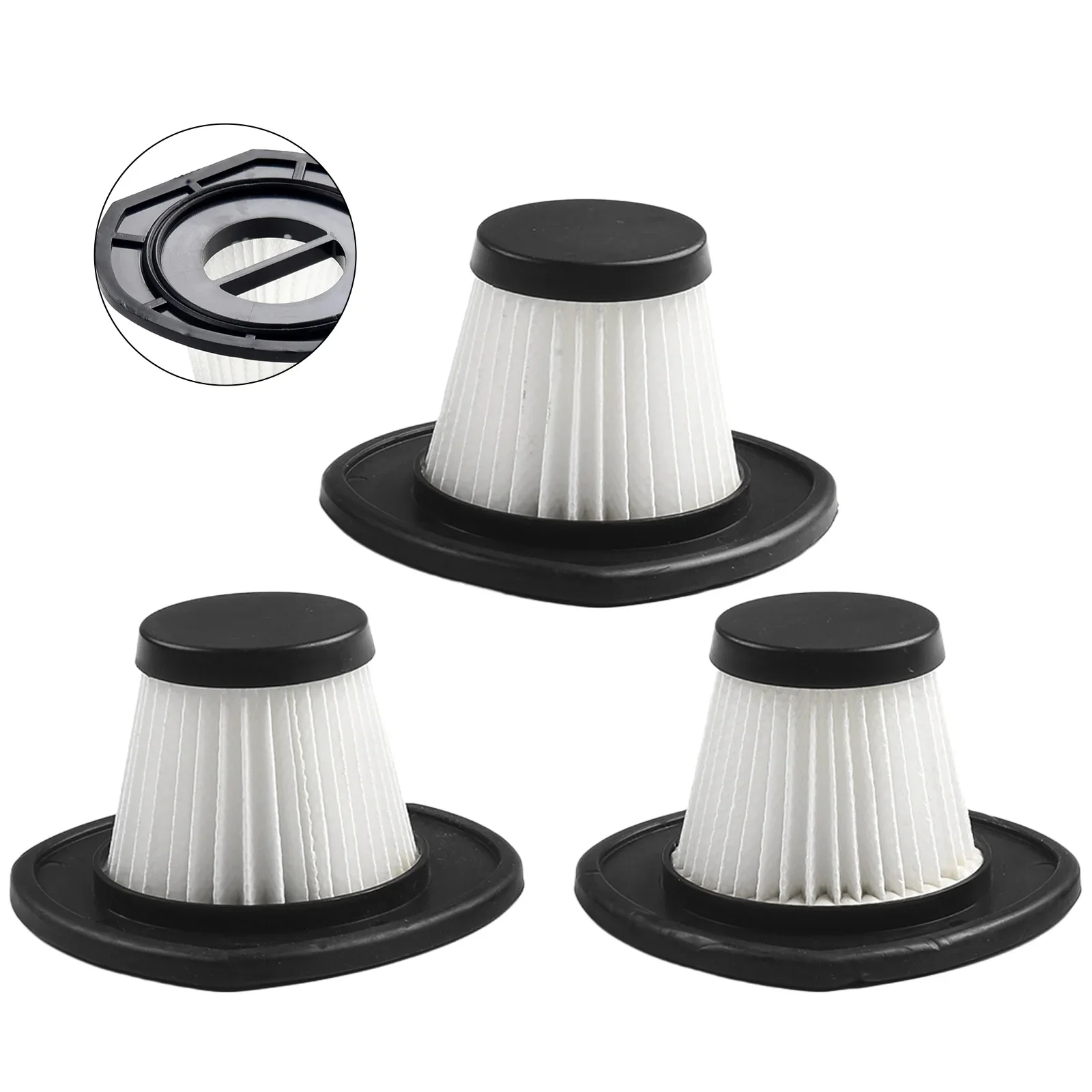 3x Vacuum Cleaner Filters For R-6053 Handheld Car Cordless Vacuum Cleaner Replacement Filter Cleaning Tools Accessory