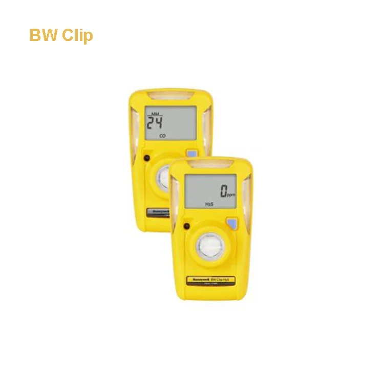 Portable 4 Gas Detector Single Gas Monitor H2S O2 SO2 Gas Analyzer 0-100ppm BW Clip CO Honeywell