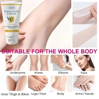 Crème éclaircissante pour le visage, le corps et les zones intimes, adaptée aux zones privées, aux aisselles, aux genoux, aux coudes, aux cuisses intérieures, à la ligne du bikini, etc., crème éclaircissante et blanchissante (80g) 5