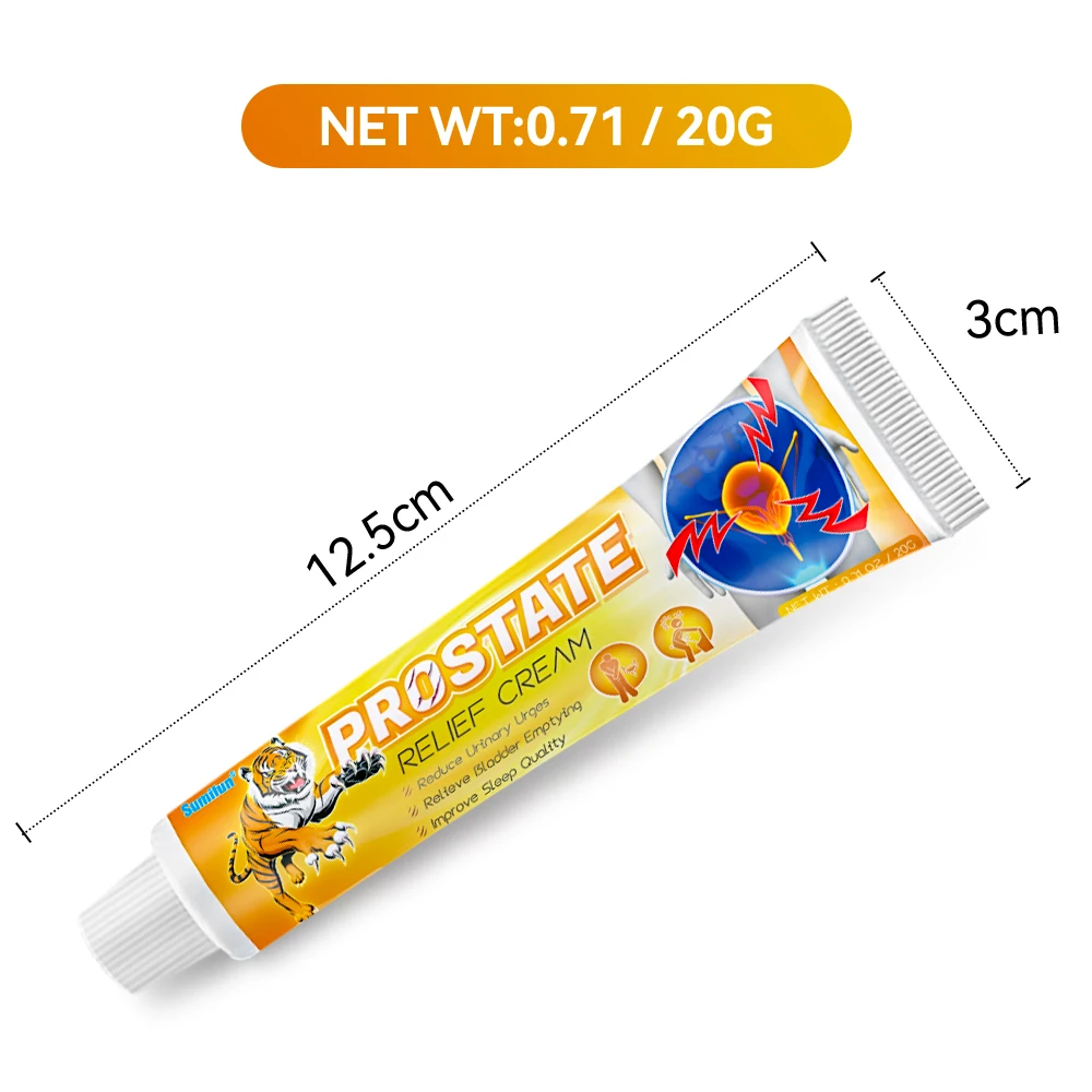 1Pcs 20g Sumifun Prostatitis Cream For Man Prostate Urology Treatment Ointment Urological Kidney Navel Massage Medical Plaster