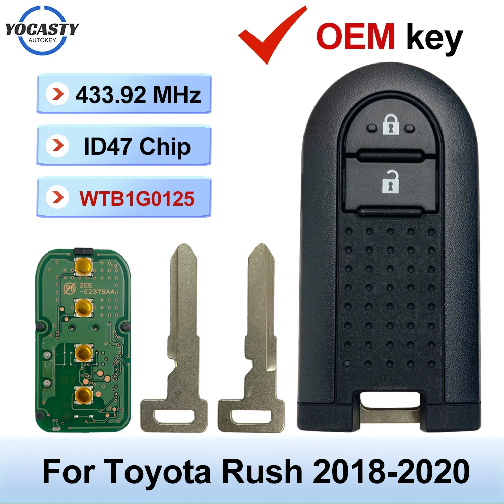 ダイハツ　トヨタ　スマートキー　10個　　36 TWB1G0125 715G36 Original Smart Car Key For Toyota Rush Daihatsu