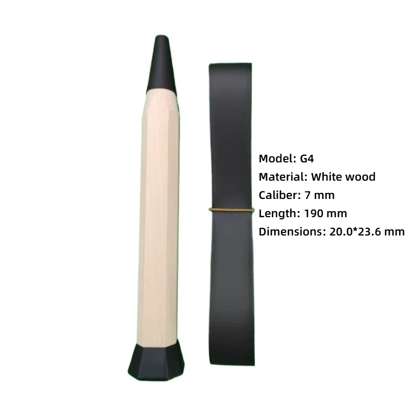 إصلاح المقبض الخشبي لمضرب كرة الريشة G4، غطاء مدبب، غطاء نهاية، قبضة المقبض، خشب الحور الأبيض