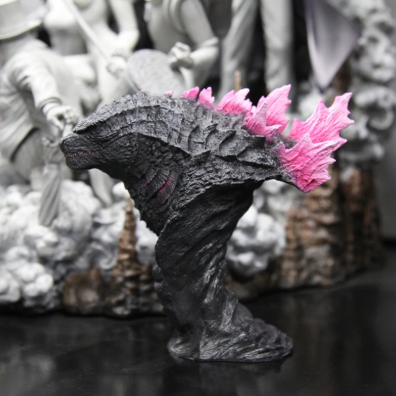 Hot Godzilla 2 Red Lotus Monster Godzilla Bust Resin Material Legendary Monster Model Statue Home Ornaments Peripheral Xmas Gift