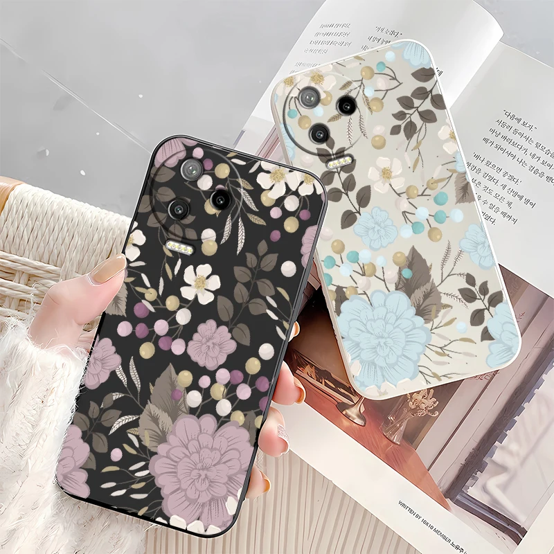 حافظة هاتف من السيليكون غير اللامع لهاتف انفينيكس سمارت 8 HD 10 Plus غطاء لوحة على شكل زهرة لهاتف انفينيكس سمارت 9 8 برو كابا ناعمة