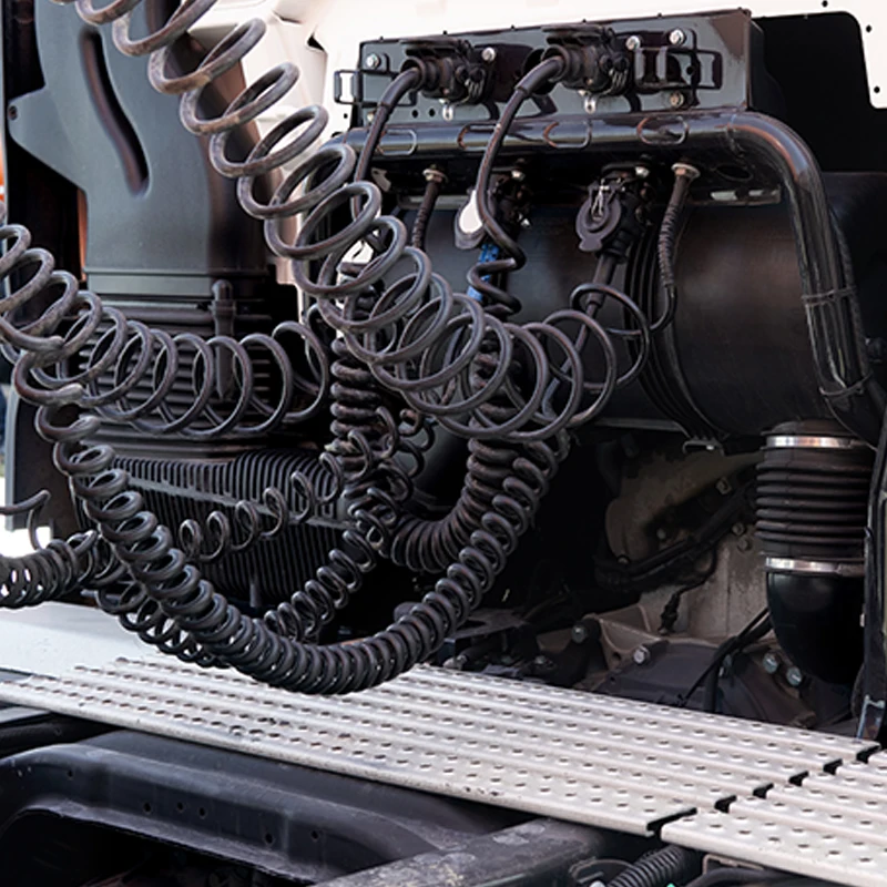 OEM ODM Car Rear View Camera Spiral Cable Audio Video Truck Trailer Cable For Trailer Camera System