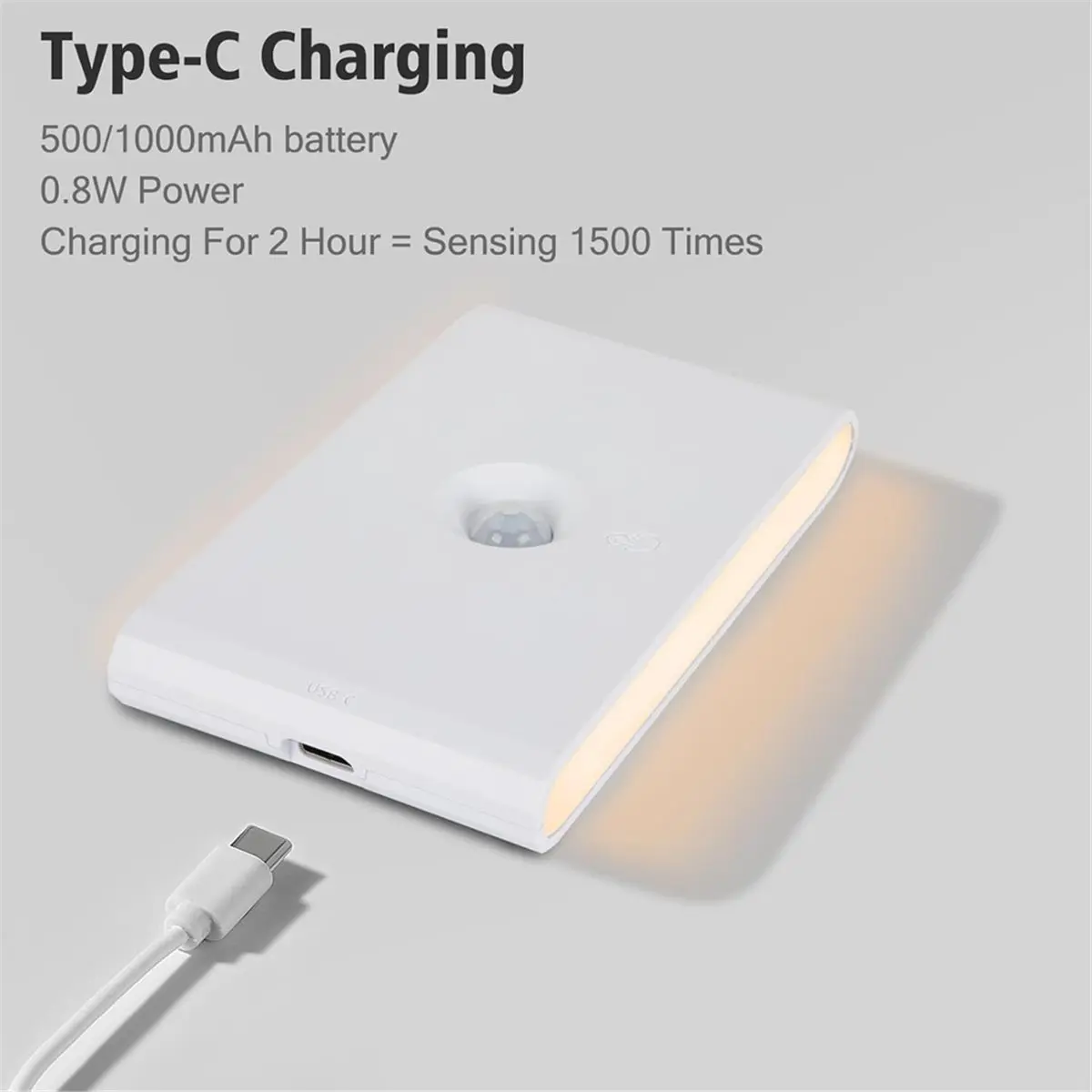 

(FDDT) Комплект из 2 перезаряжаемых ночников с датчиком движения, режимами дневного и ночного освещения, регулируемой белой подсветкой 2700K-6500K