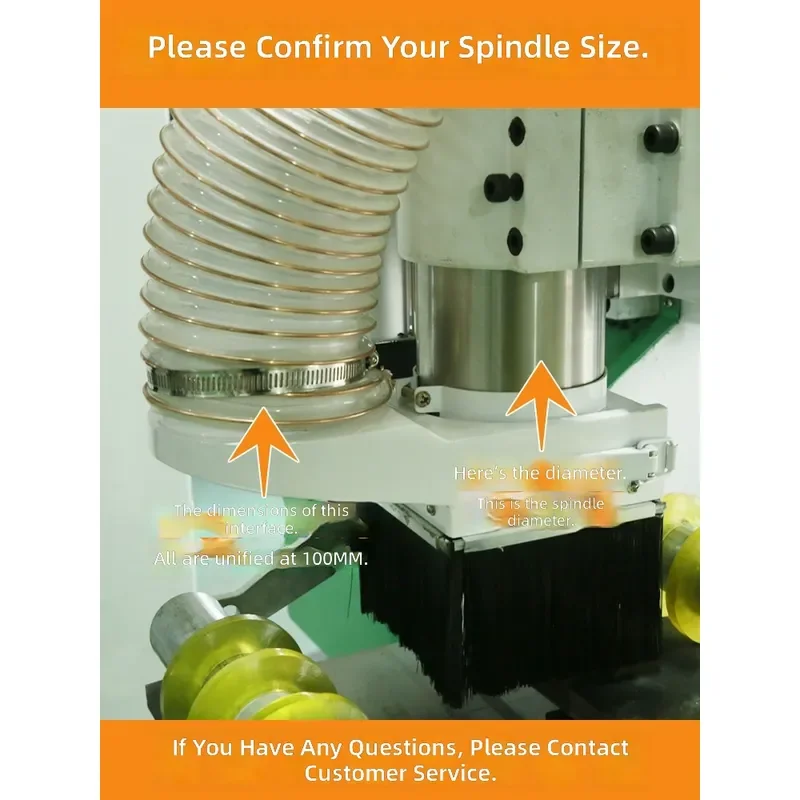 for Engraving Machine Vacuum Cover Woodworking Spindle Dust Cover Cutting Machine Accessories