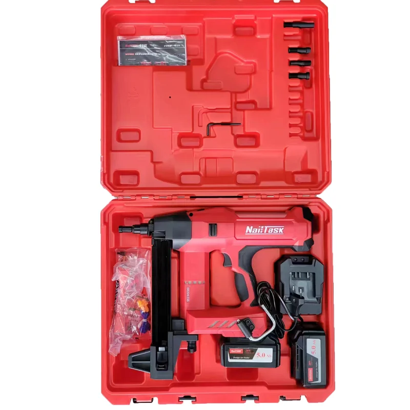 nailtask dccn90s2 lithium ion nail gun, nailer rechargeable