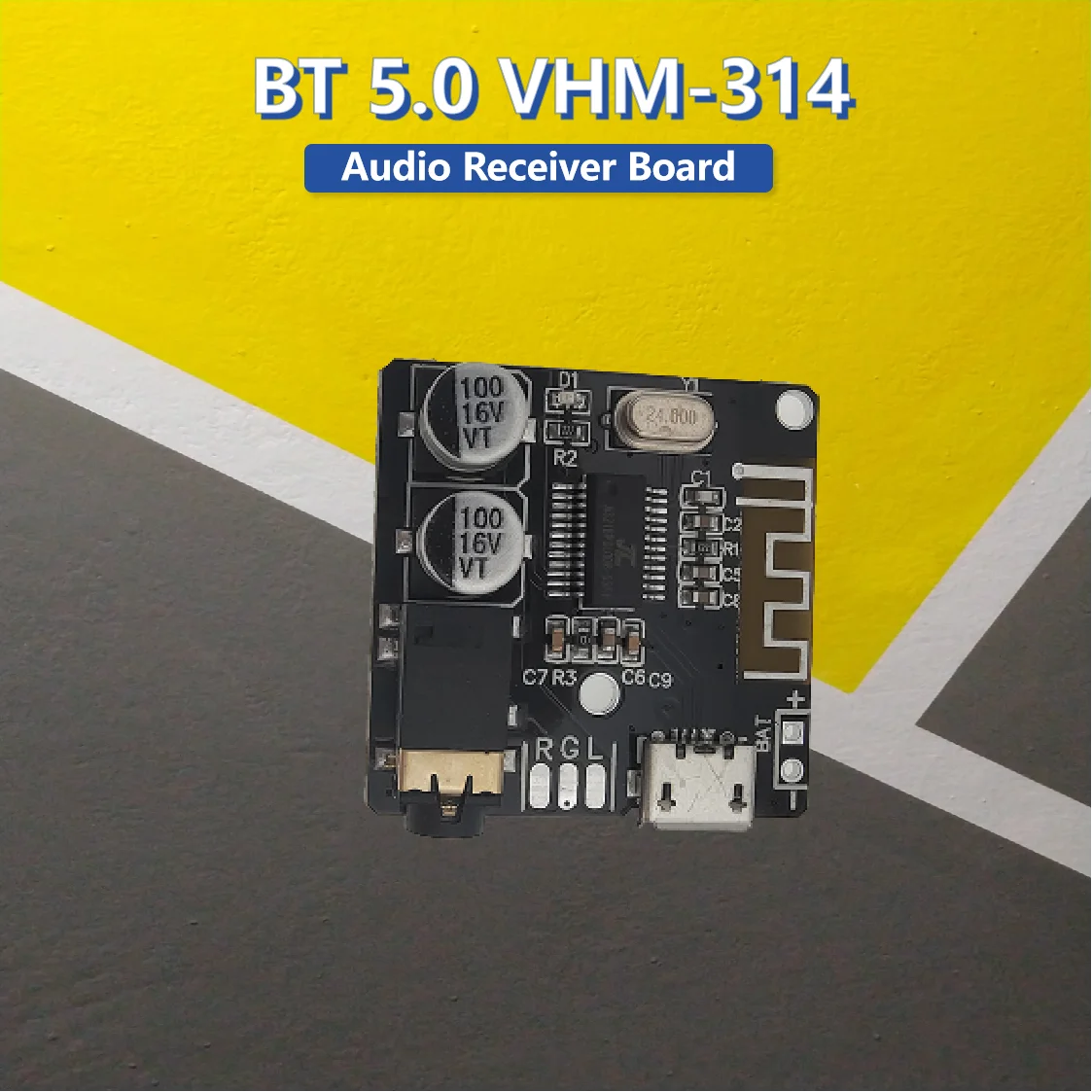 Bluetooth-Compatibele 5.0 Audio Decoder Board Mp3 Decoder Muziekmodule 3.7-5V Auto Luidsprekerversterker Modificatie Met Micro-Poort