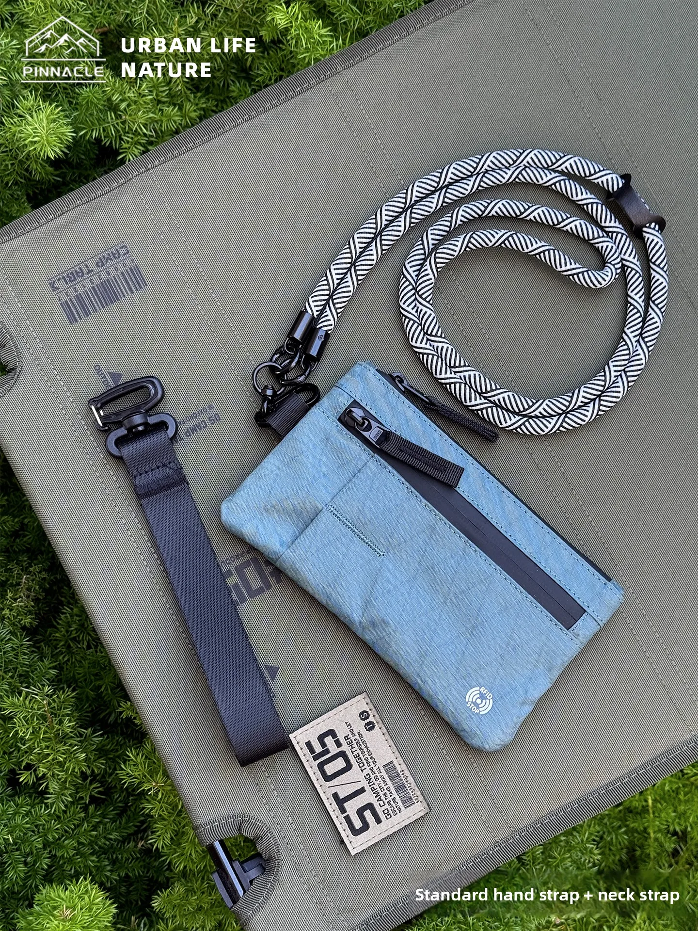 

XPAC Mountain Series Outdoor Crossbody Small Bag Travel Passport RFID Anti-Theft Ne Hanging Card Holder for Youth