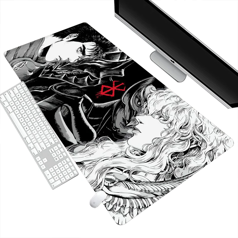 Guts Sword in Berserk Mouse Mat Berserk Guts Gamer Gaming Mouse Pad Computer Accessories Big Keyboard Laptop Padmouse Speed Desk