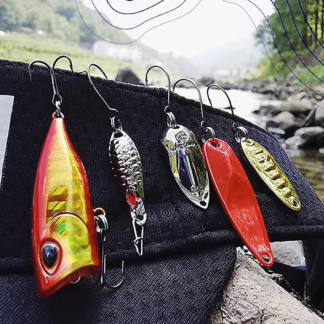 FishTrip 50 قطعة خطاف Siwash خطاف بديل لصيد الأسماك خفيف الوزن لطعوم دوارة وملاعق التصيد طعوم صلبة لـ Walleye Bass