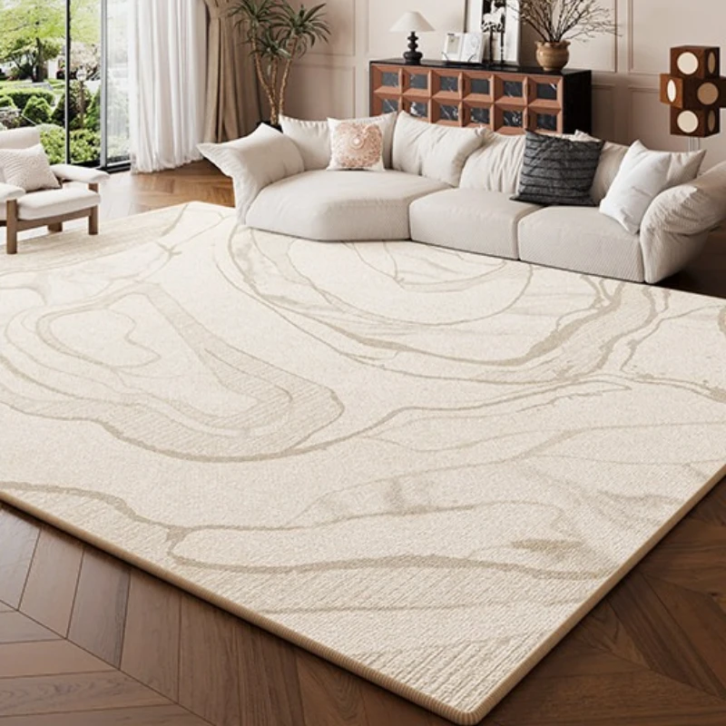 French Style Living Room Decoration Line Carpet Thick Plush Bedside Rug Large Area Rugs for Bedroom Fluffy Soft Lounge Floor Mat