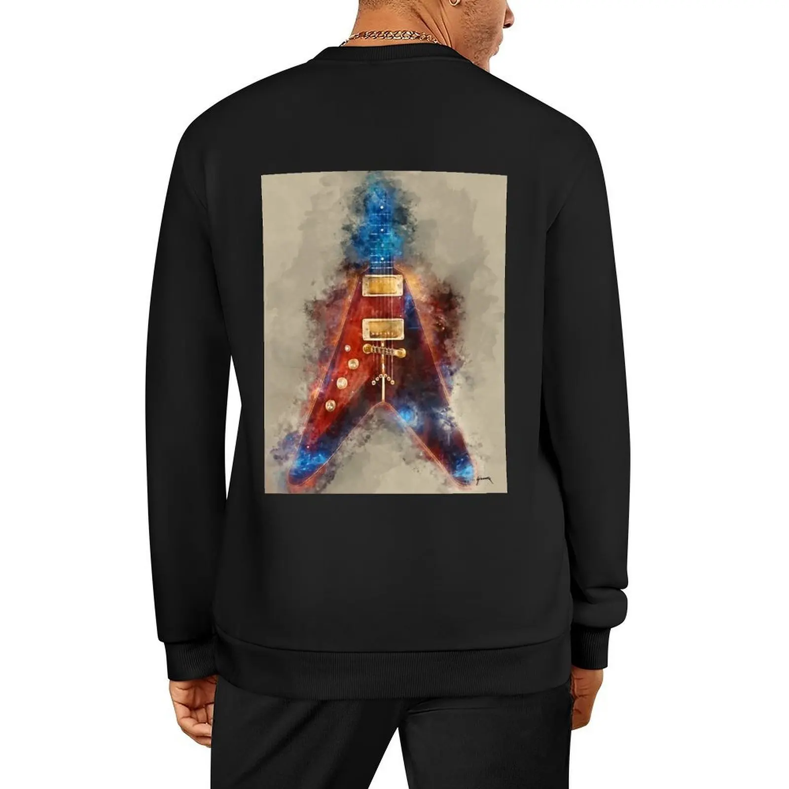 

Albert King's electric guitar Pullover graphic t shirts men blouse tracksuits anime clothes sweatshirts for men